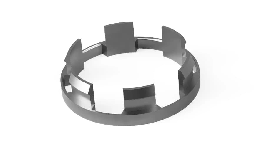 CAD-Modell eines Adapterrings für Felgen mit Halteclips